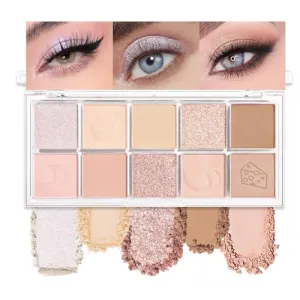 10Colors Nude Pink Rose Gold Colorful Eyeshadow Palette Makeup,Natural Neutral Highly Pigmented Eye Shadow,Naturing-Looking Long Lasting