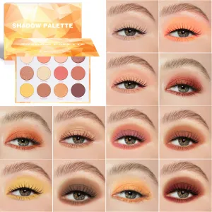 12 Colors Shimmer Eyeshadow Matte Glitter Eye Shadow Palette Natural Waterproof Long Lasting Pigmented (Set05)