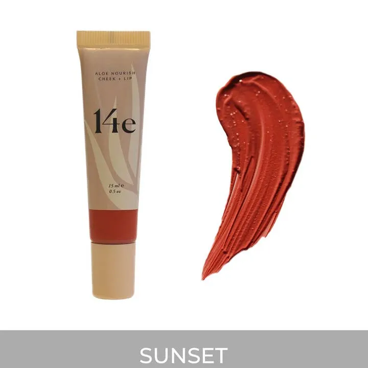 14e Cosmetics Aloe Nourish Cheek   Lip