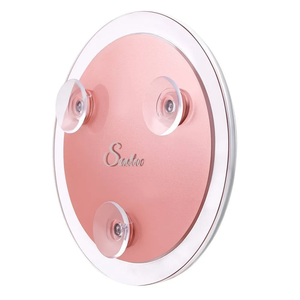 15X Magnifying Mirror - with 3 Mounting Suction Cups - Used for Precise Makeup - Eyebrows/Tweezing - Blackhead/Blemish Removal - Bathroom/Travel Makeup Mirror - 6 Inch Round (Rose Gold) 15X Magnified