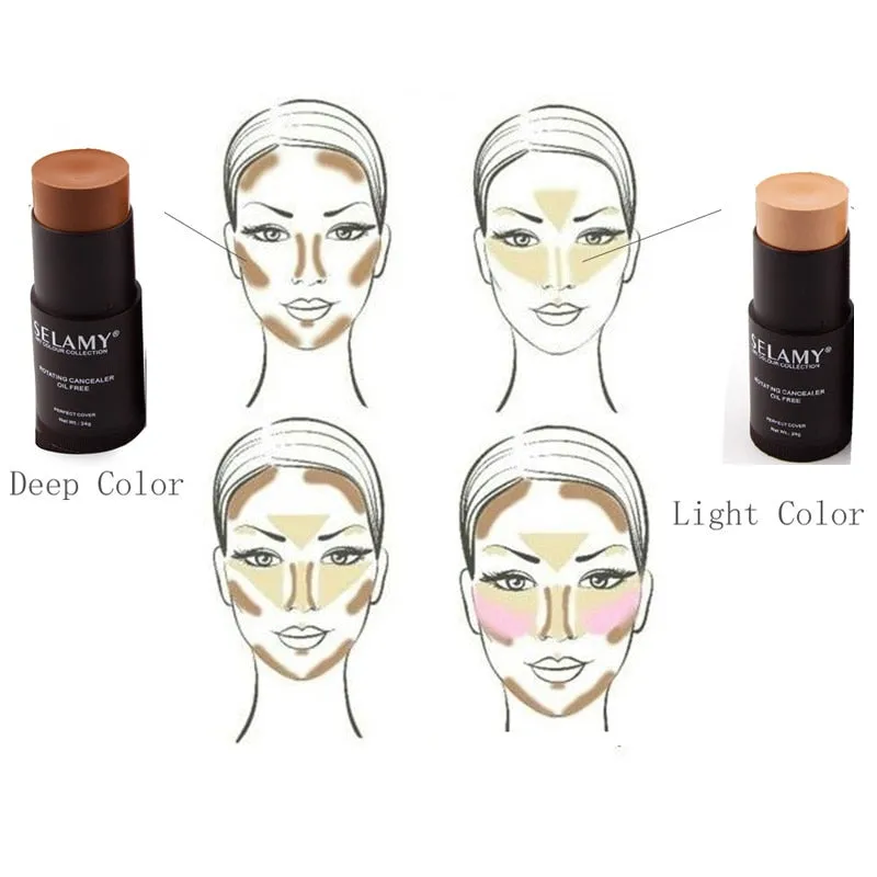 1pcs Foundation Makeup Full Cover Contour Face Concealer Base Primer Moisturizer