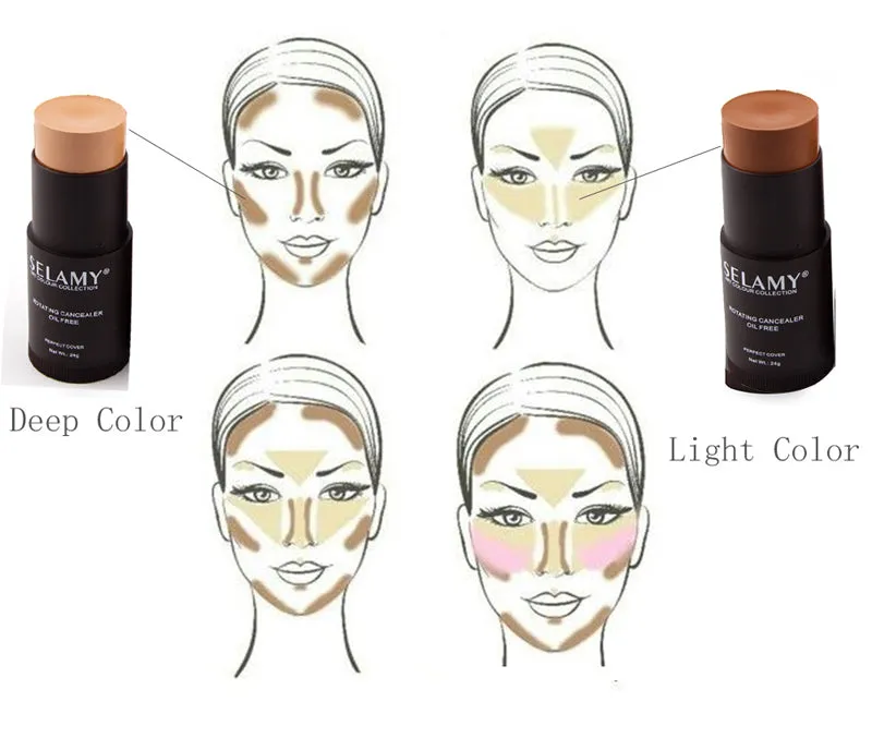 1pcs Foundation Makeup Full Cover Contour Face Concealer Base Primer Moisturizer