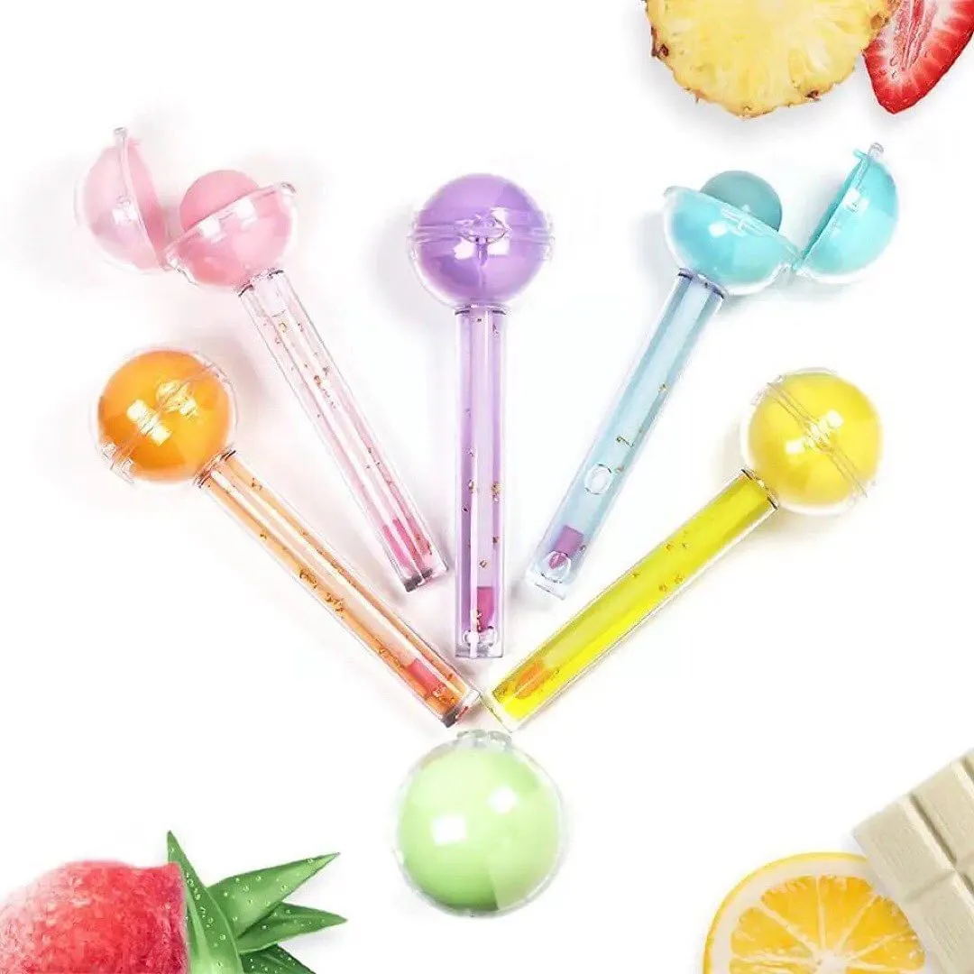 2 in 1 Lolipop Lip Gloss and Lip Balm