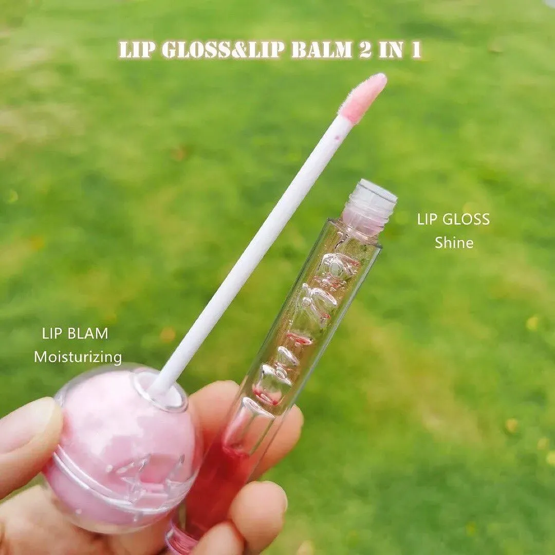 2 in 1 Lolipop Lip Gloss and Lip Balm
