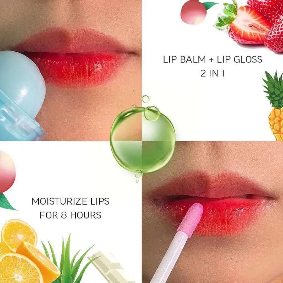 2 in 1 Lolipop Lip Gloss and Lip Balm