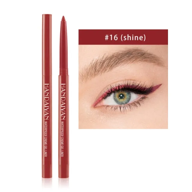 20 Colors Eyeliner Pen Long Lasting No Smudging Quick Drying Waterproof Not Blooming Eyeliner Beauty Makeup Cosmetics Tool