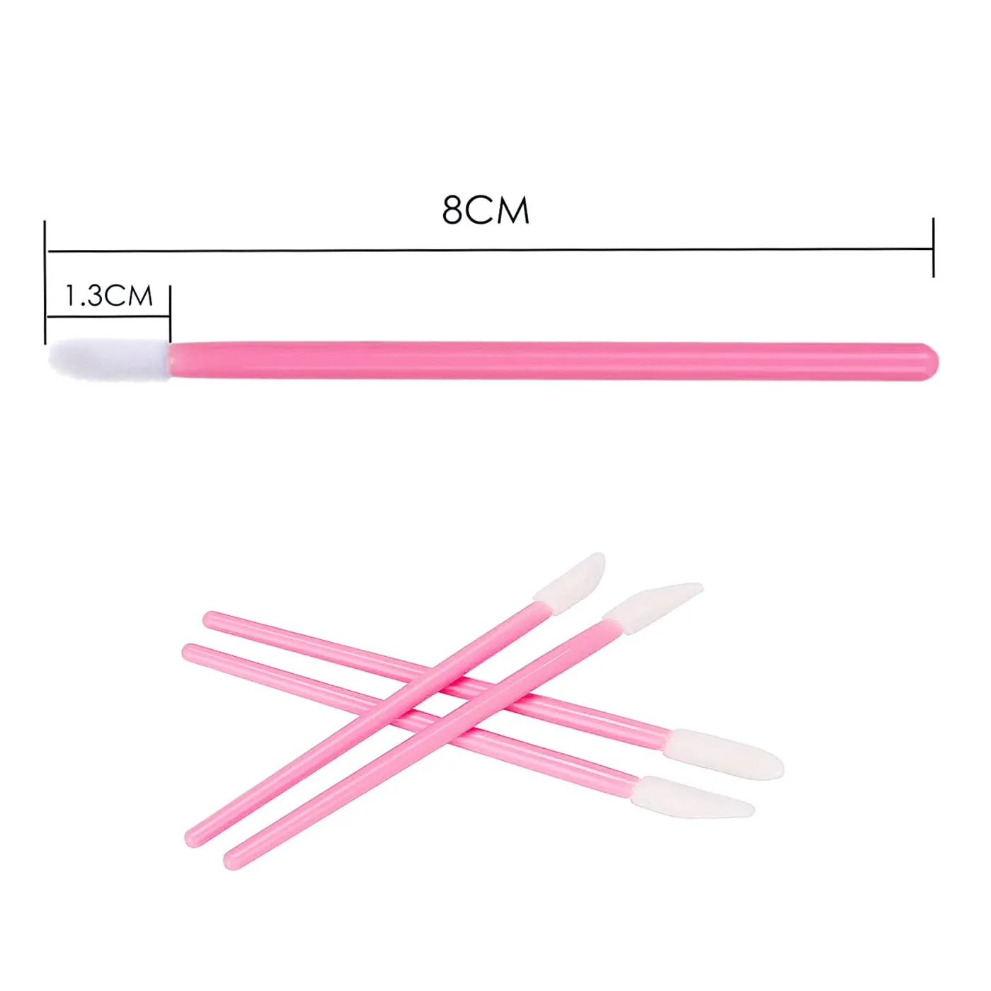 200 PCS Disposable Lip Brush Wands, Lipstick Applicator Lip Gloss Concealer Brushes