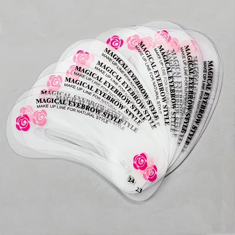 24 Pieces Eyebrow Templates Eyebrow Beauty Templates Set Styling Templates DIY Tools