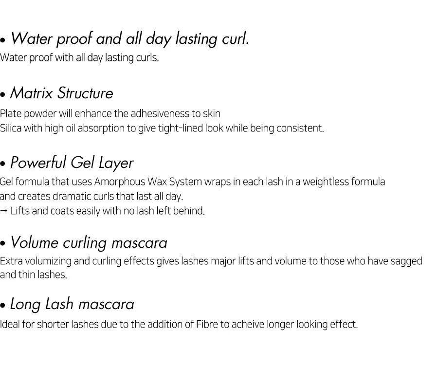 2aN Volume Curling Mascara