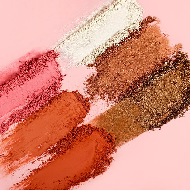 (3 in 1 Combo) De'lanci La Catrina 54 Colors   De'lanci Pressed Glitter   De'lanci Highlighter Palette