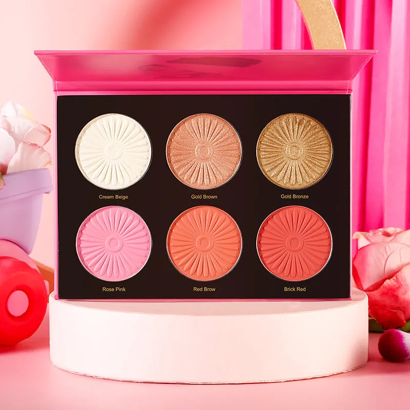 (3 in 1 Combo) De'lanci La Catrina 54 Colors   De'lanci Pressed Glitter   De'lanci Highlighter Palette