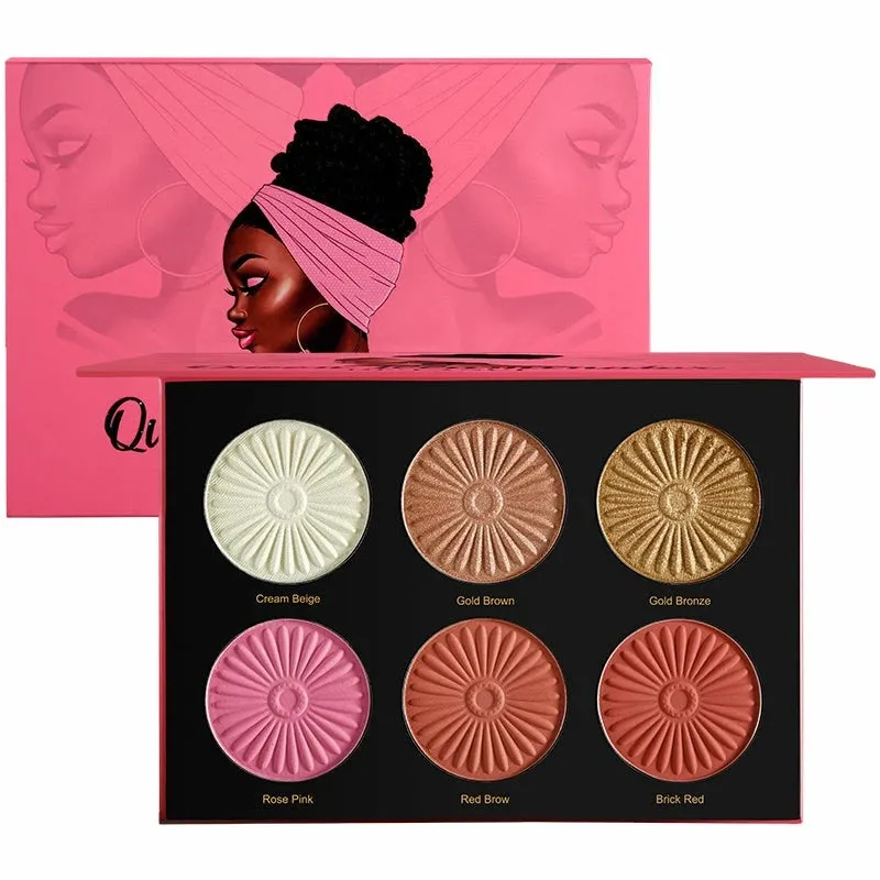 (3 in 1 Combo) De'lanci La Catrina 54 Colors   De'lanci Pressed Glitter   De'lanci Highlighter Palette