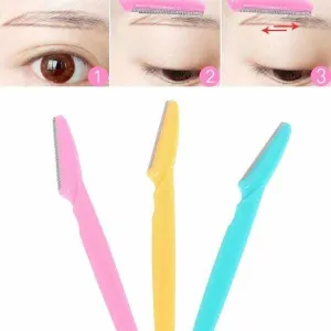 3 Piece Ladies Exfoliating Face Razor And Eyebrow Trimmer/Epilator