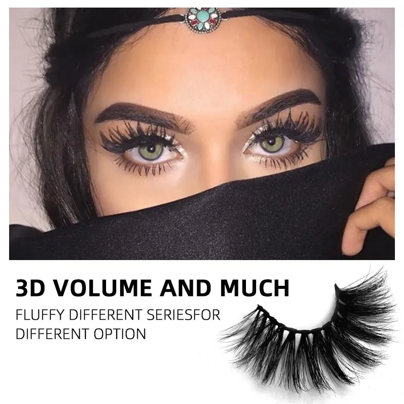 3D Enlarge Cruelty Free Mink Hair False Eyelash 3D03
