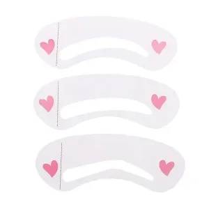 3PCS Professional DIY Eyebrow Stencils Shaping Supplies For Makeup Beginners Eyebrow Card Stencil Kit Eye Brow DIY Drawing Guide Template