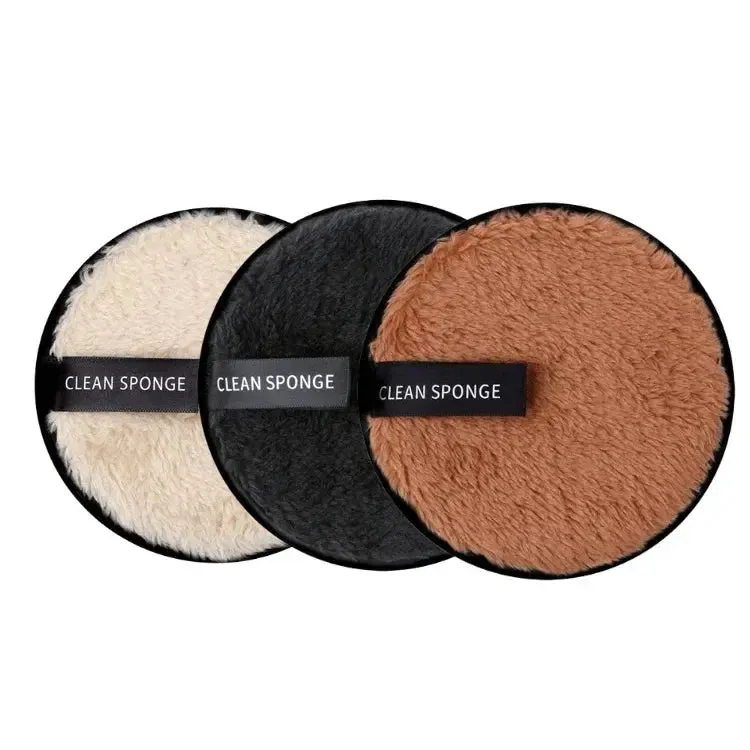 3Pcs Reusable Makeup Remover Pads Cotton Wipes Microfiber Cosmetics Washable Make Up Towel Face Cleansing Sponge Skin Care Tools