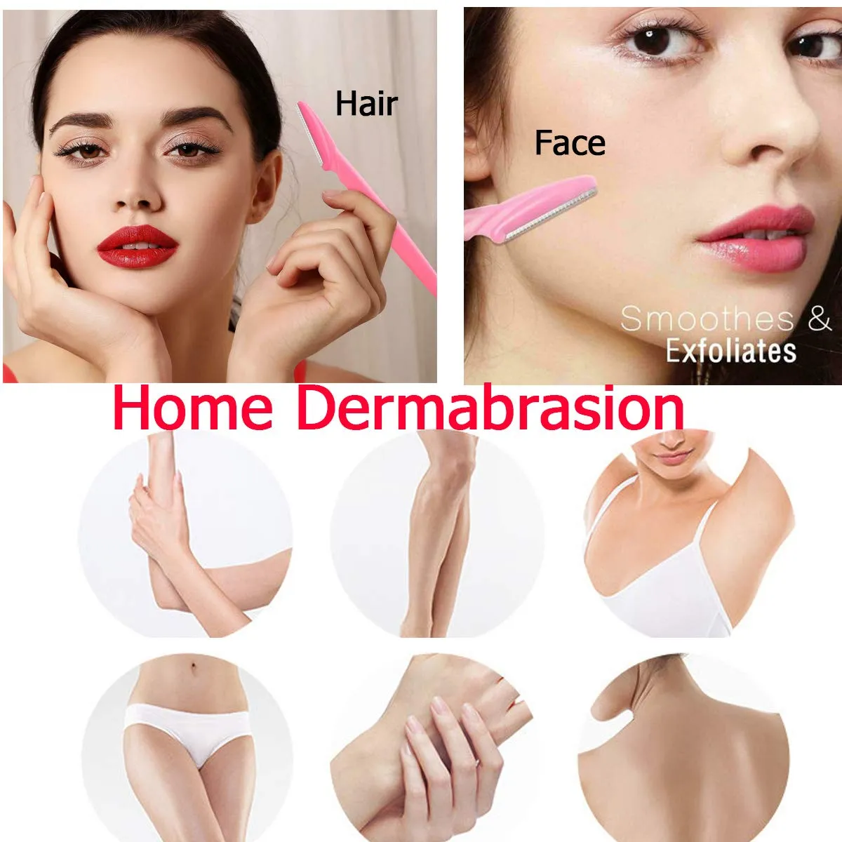 40 Pcs Eyebrow Razor Laicky Eye Brow Trimmer Shaver Facial Face Hair Remover Exfoliating Dermaplaning Tool Kit Stainless Steel Blades with Cap Eyebrow Shaper for Women Men Makeup (Blue Yellow) Blue Yellow