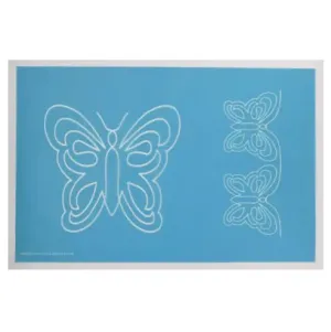 40009 Butterfly Motif & Border Stencil 7" X 7-1/2" and 3-1/2" Border