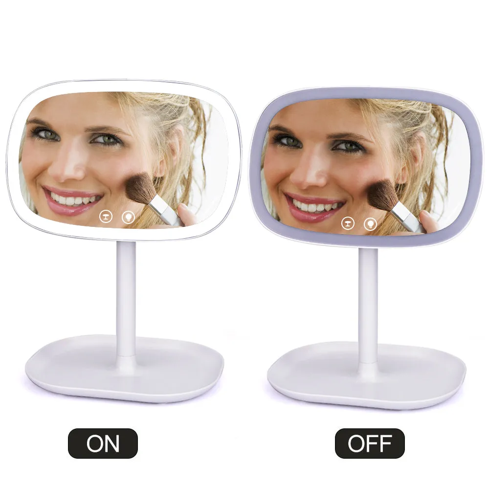 47 LED Lights 360 Rotating Desktop Mirror Touch