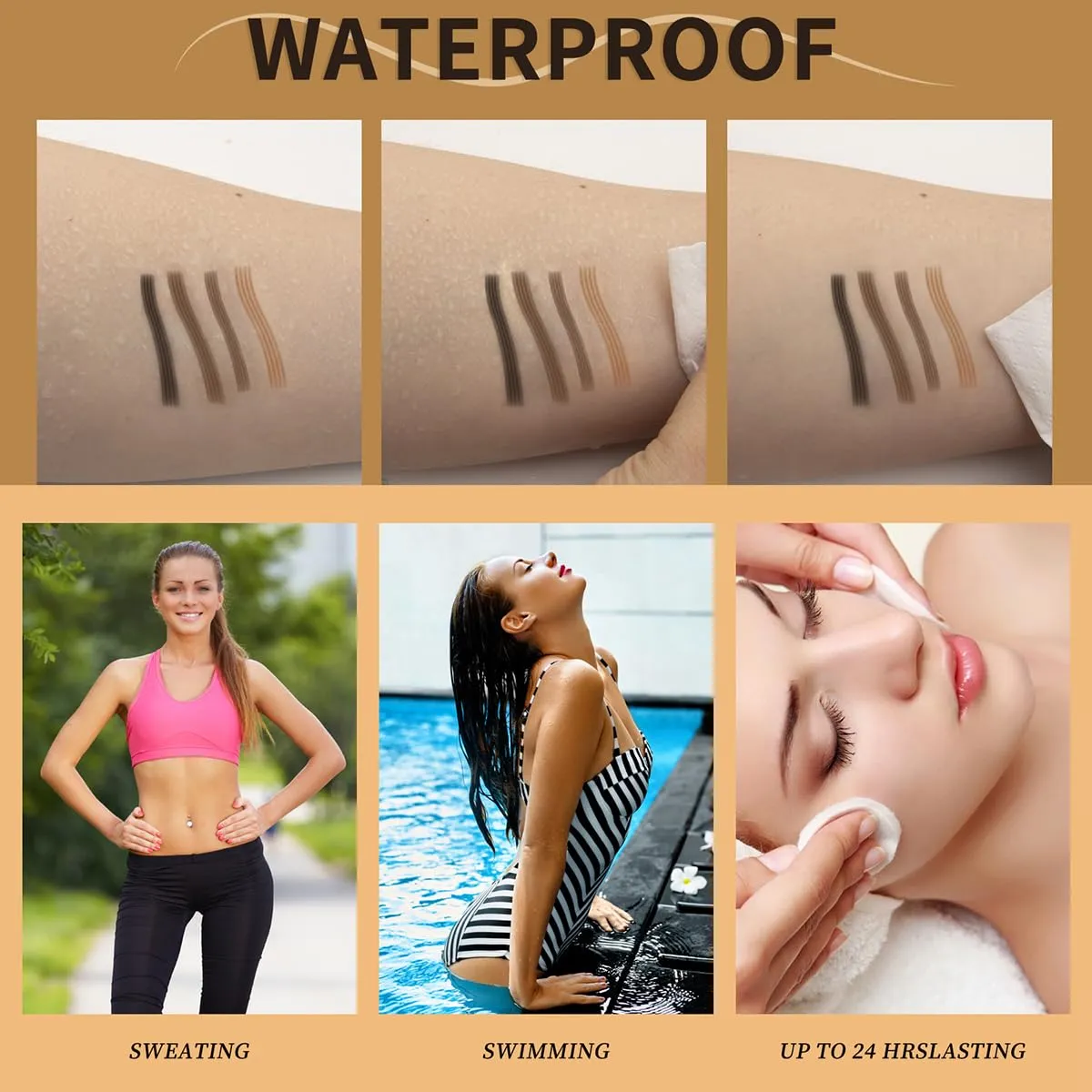 4PCS 2 in 1 Eyebrow Microblading Pen, 2024 New 3D Microblading Eyebrow Pen Tattoo Pencil 4 Fork Tip, Waterproof Magic Microblading Eyebrow Pencil for Natural Makeup Last All Day - 9703#SET