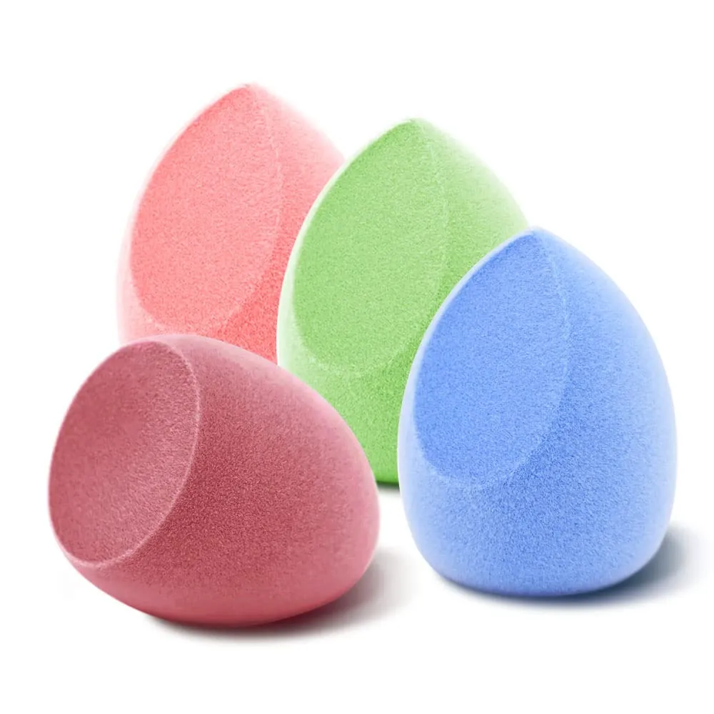 4PCS Microfiber Velvet Sponge Soft Makeup Sponge
