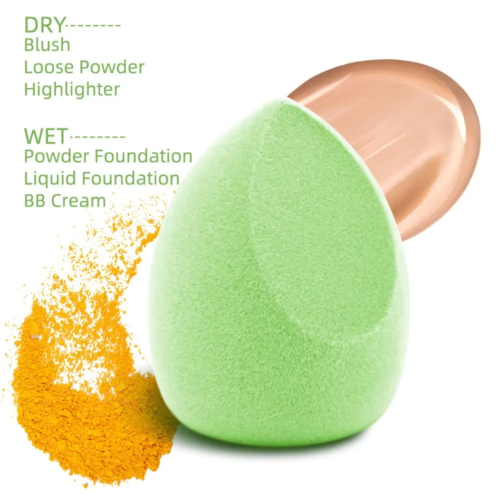 4PCS Microfiber Velvet Sponge Soft Makeup Sponge