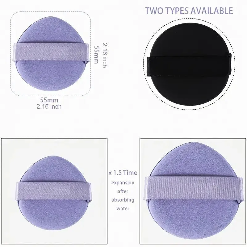 5 In 1 Powder Puff Cushion Powder Puff Wet And Dry Using Available | Powder Puffs For Face Powder And Makeup Puff
