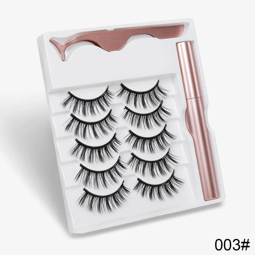 5 Pairs Magnetic Eyelashes Natural long Magnetic False Eyelashes