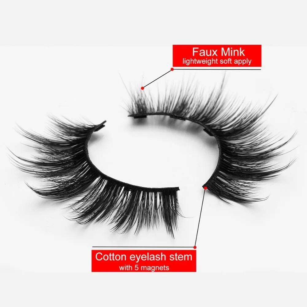 5 Pairs Magnetic Eyelashes Natural long Magnetic False Eyelashes