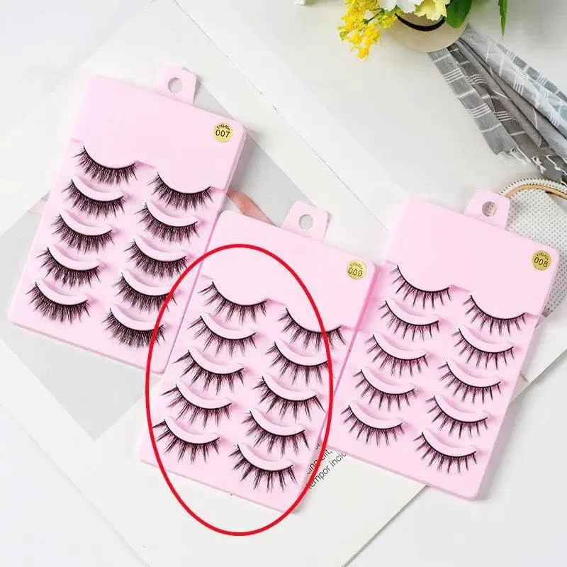 5 Pairs Manga Lashes New Arrival Anime Cosplay Natural Wispy  Korean Makeup | anime eyelashes