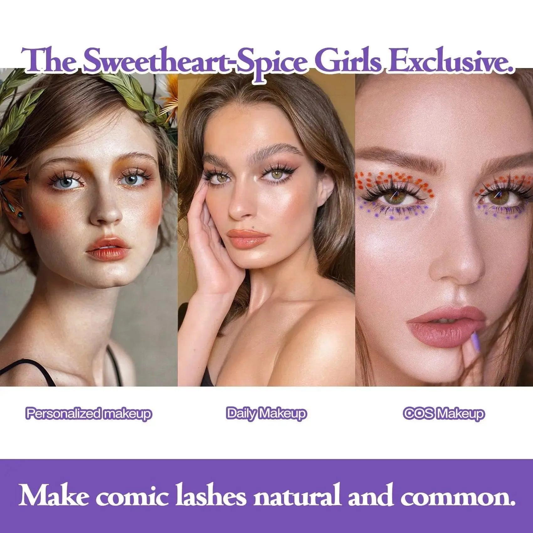 5 Pairs Manga Lashes New Arrival Anime Cosplay Natural Wispy  Korean Makeup | anime eyelashes