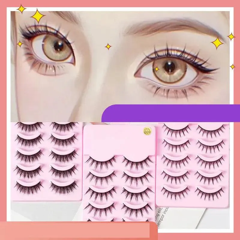 5 Pairs Manga Lashes New Arrival Anime Cosplay Natural Wispy  Korean Makeup | anime eyelashes