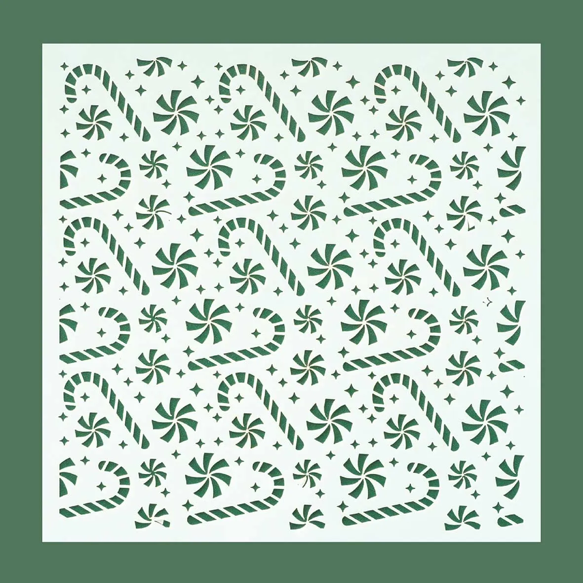 5.9" x 5.9" The Holiday Cookie Stencil