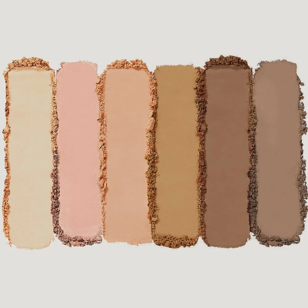 6-Color Contour, Blush &amp; Bronzer Palette - Vegan