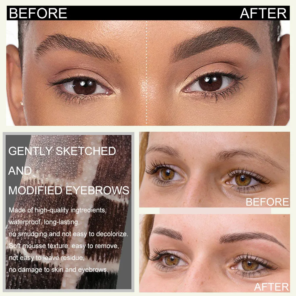 6 Colors Eyebrow Gel Set, Grooming Volumizing Brow Gel, Fuller & Natural Look Brow ,Eyebrow Makeup, Tumbler Magnetic Levitation Decompression Eyebrow Gel Girls Women Gift Set (Eyebrow Cream)