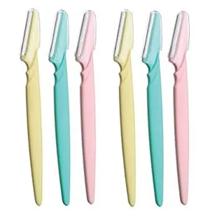 6~36 PCS Women Face & Eyebrow Hair Removal Safety Razor Trimmer Shaper Shaver