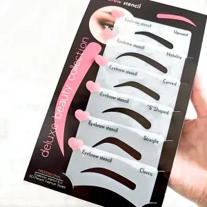 6Pcs Eyebrow Stencil Grooming/Shaping Template Makeup Tool | Superior Quality And Creative