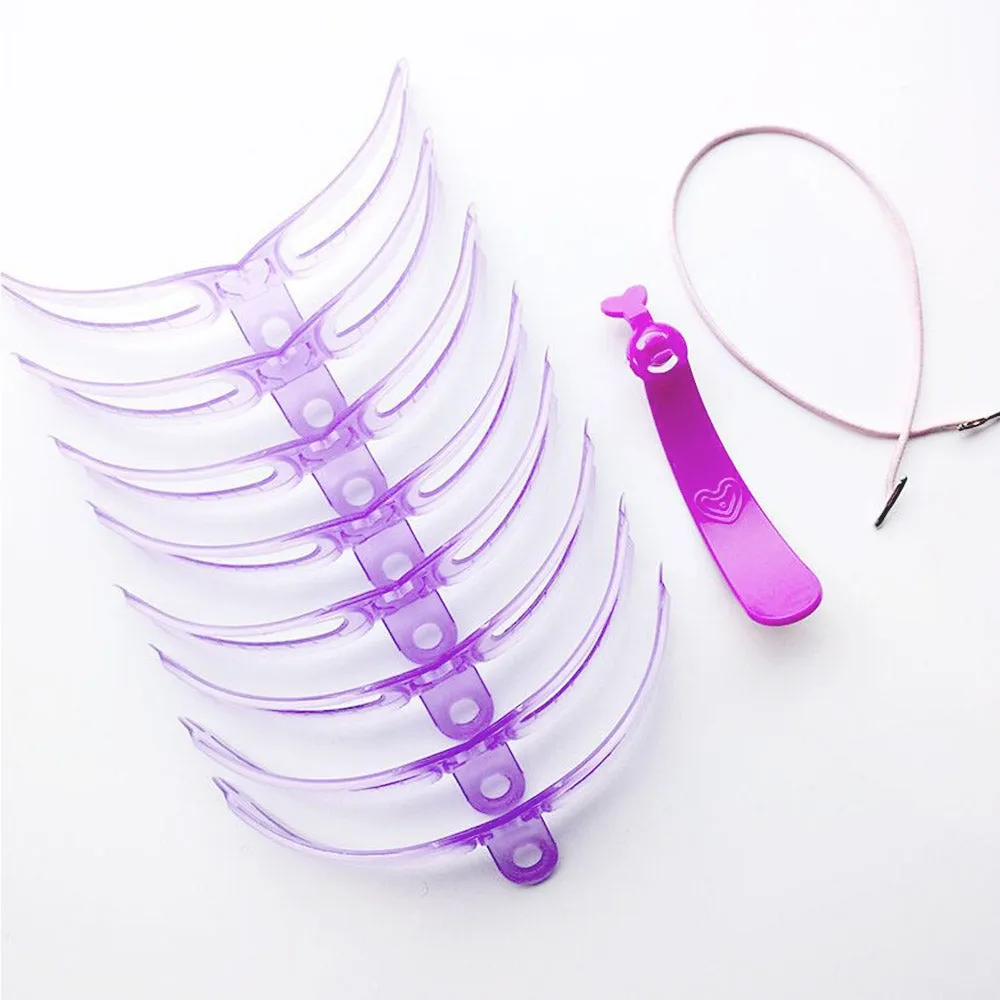 8 in 1 Eyebrow Templates Eyebrow Stencils DIY Grooming Stencils Eyebrow Shaping Templates Eye Makeup Tools