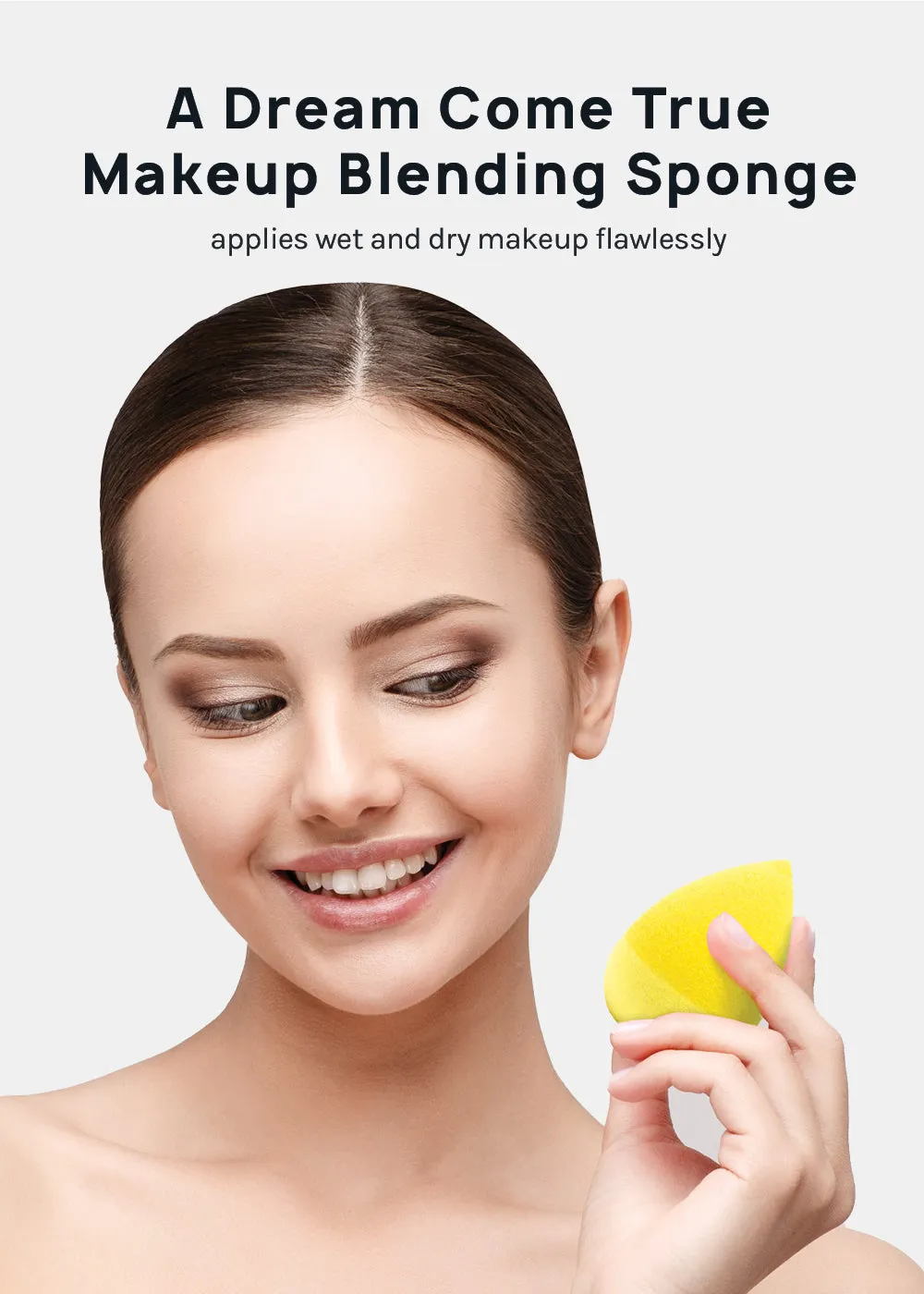 A  Sili Dip Blender Yellow Teardrop
