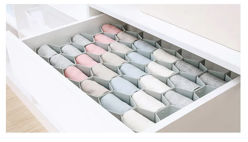 ADJUSTABLE HONEYCOMB DRAWER ORGANIZER