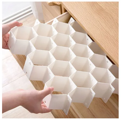 ADJUSTABLE HONEYCOMB DRAWER ORGANIZER