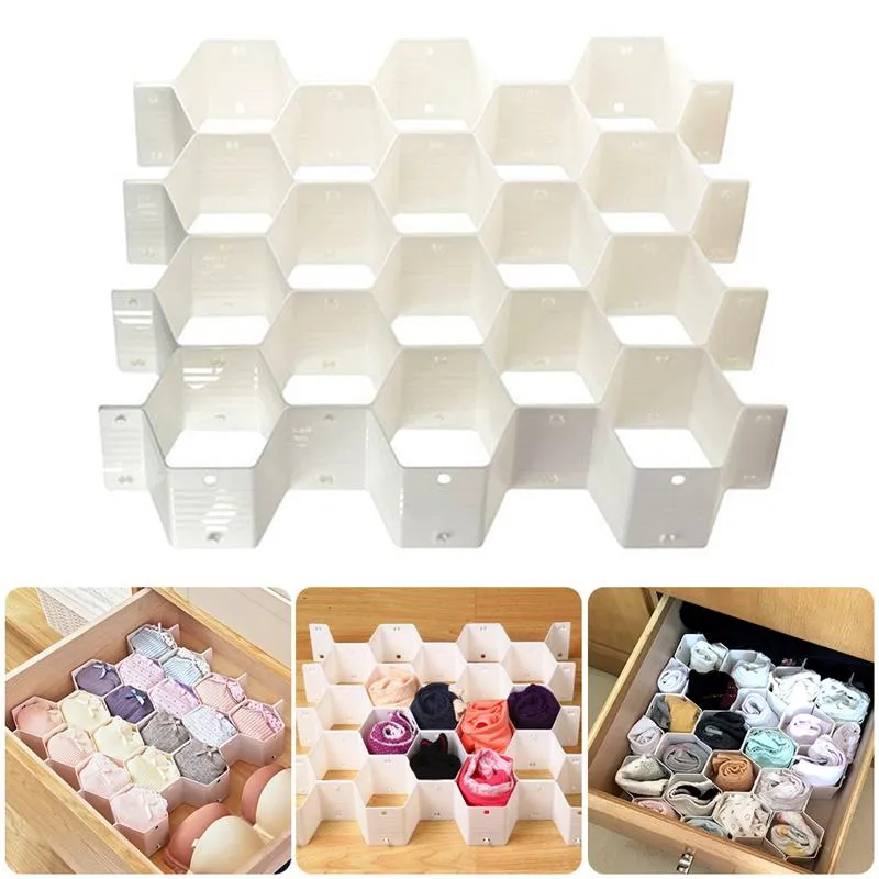 ADJUSTABLE HONEYCOMB DRAWER ORGANIZER