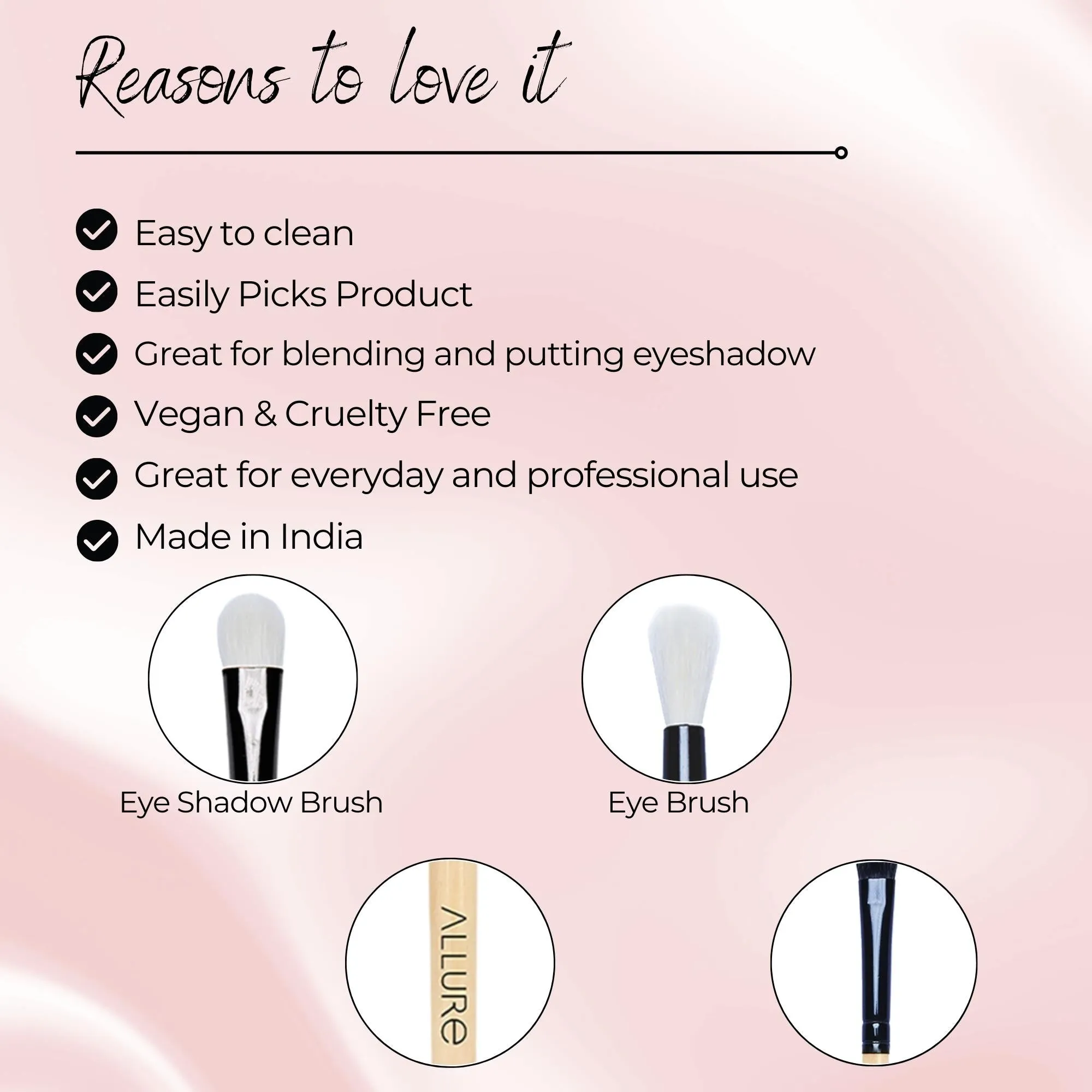 Allure Classic Eyeshadow and Eye Brush Set of 02