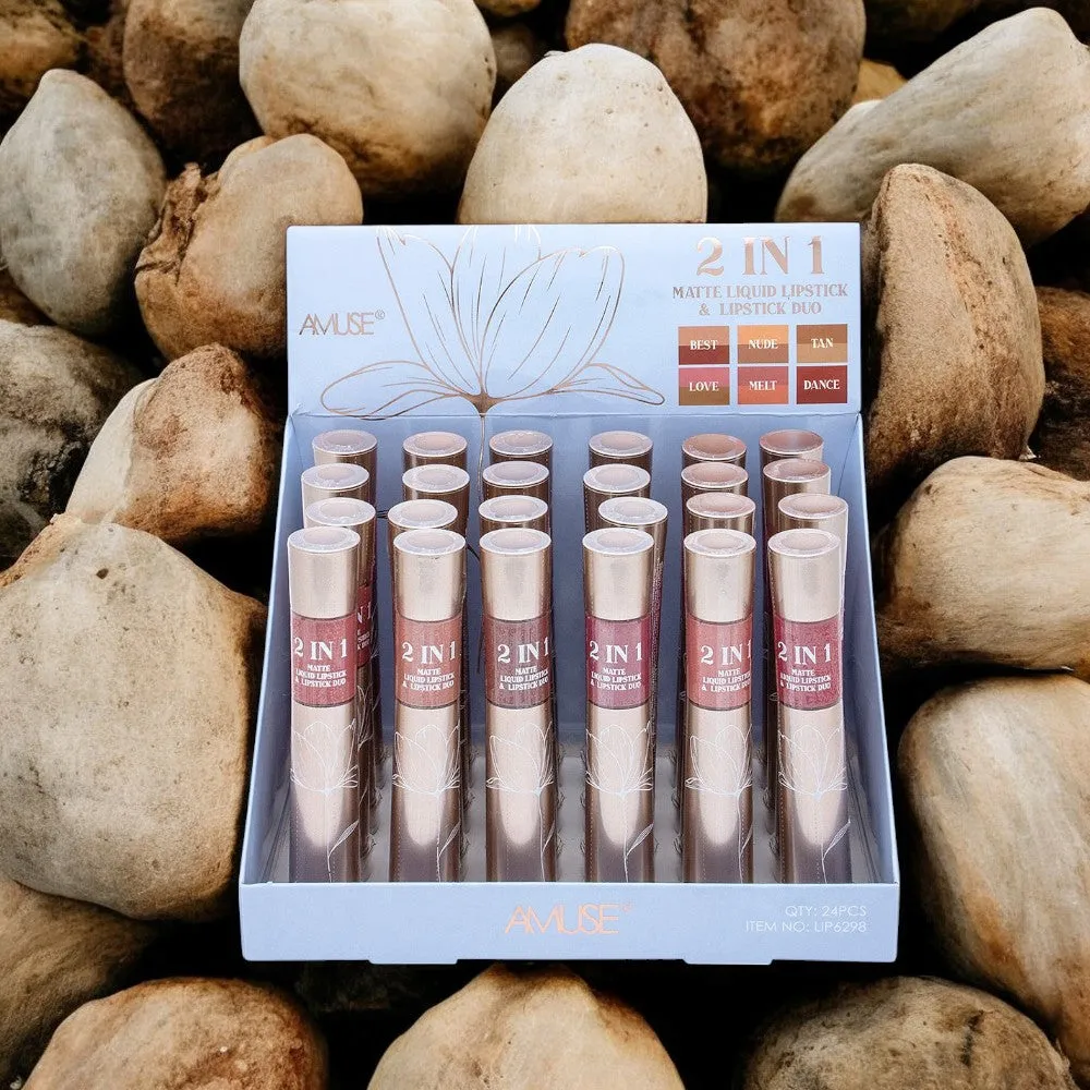 Amuse Matte Lipstick & Liquid Lipstick Duo