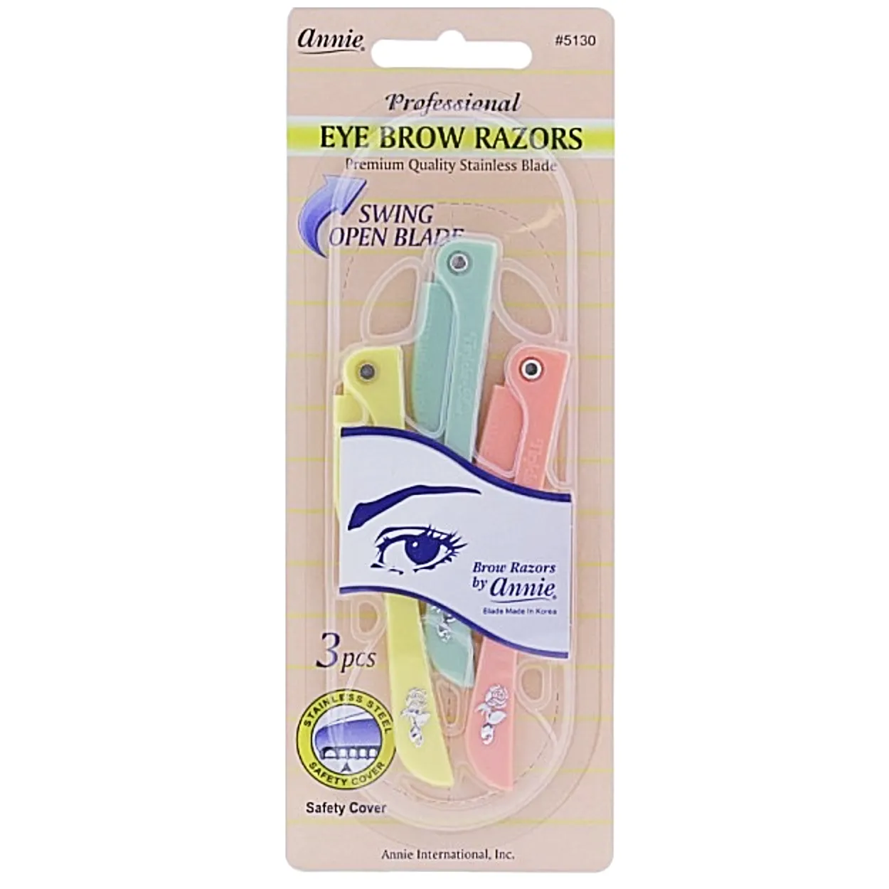 Annie: Eye Brow Razor Swing Open #5130