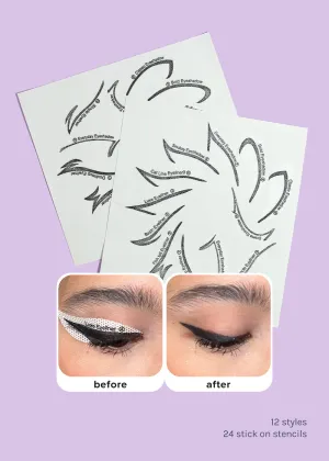 AOA Perfect Eyeliner   Eyeshadow Sticker Templates