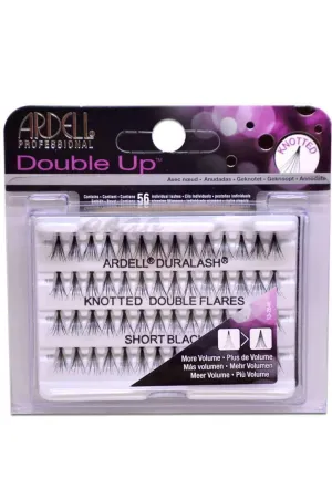 Ardell Double Up Individual Lashes - Knotted Double Flares Short Black