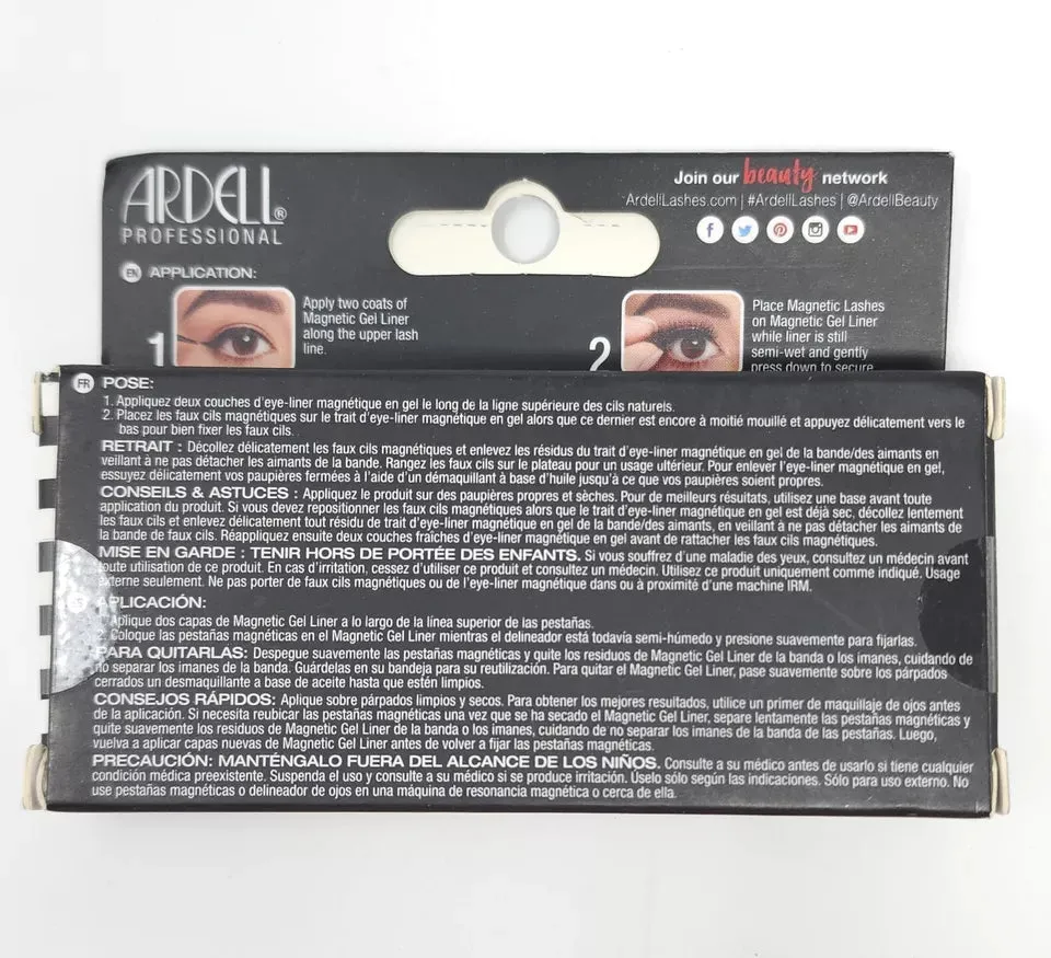 Ardell Magnetic Lashes False Eyelashes Tapered Tips Black Demi Wispies