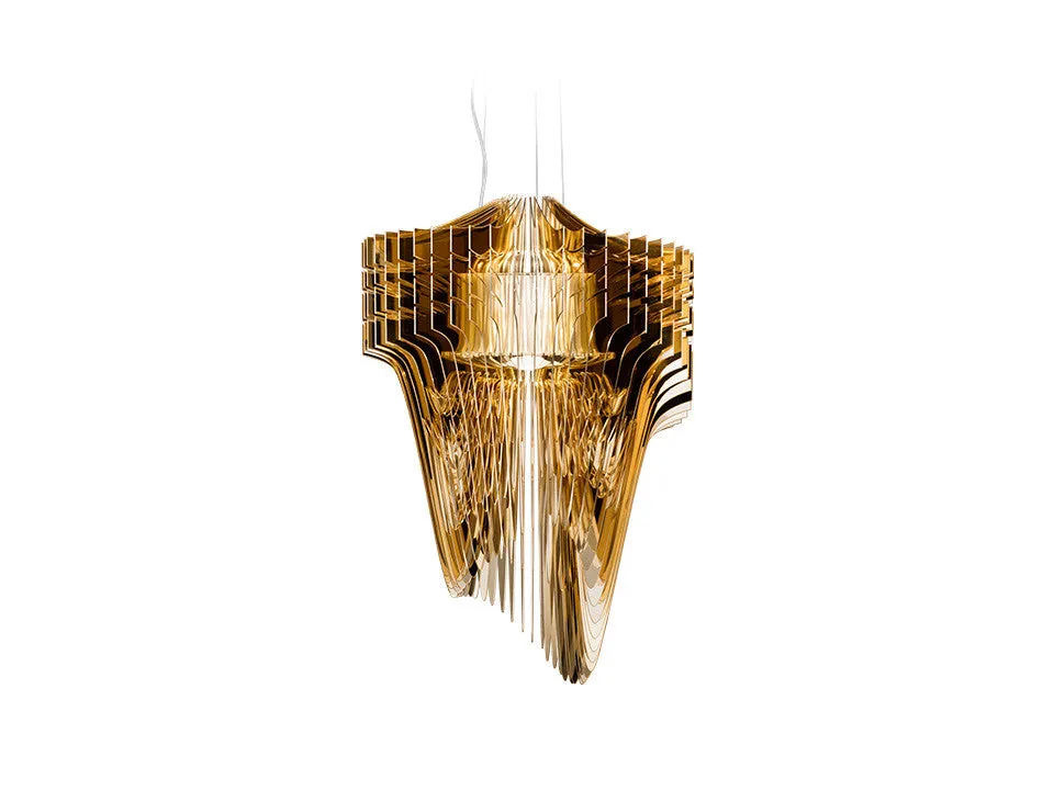 Aria Gold Suspension Lamp by SLAMP.