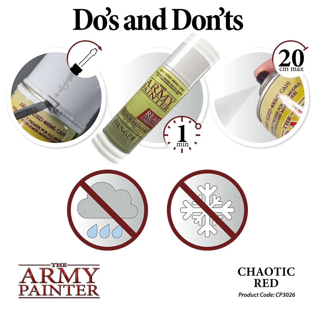 Army Painter: Spray: Chaotic Red